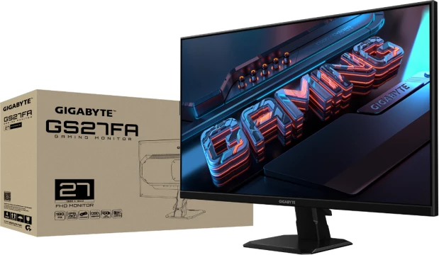 Monitor gaming GIGABYTE GS27FA 27" IPS FHD 180Hz 1ms, zi, me kabllo HDMI + kabllo rryme