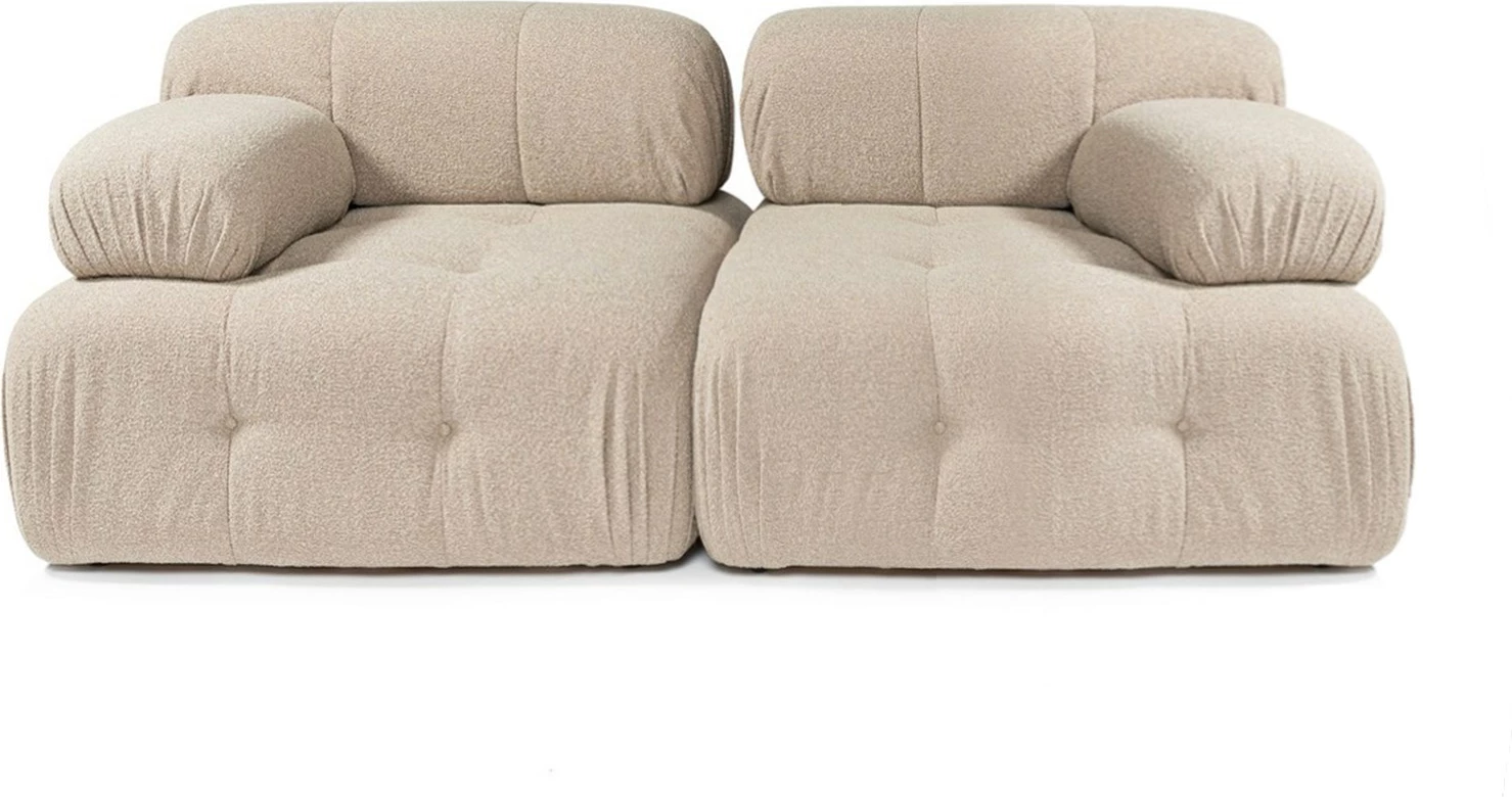 Divan dy ulëshe Atelier del Sofa, Doblo 2 ulëse, ngjyrë pjeshke