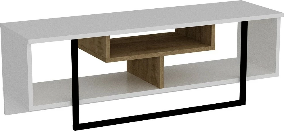 Komodë TV Hanah Home, Asal (120), e bardhë, ud, e zezë