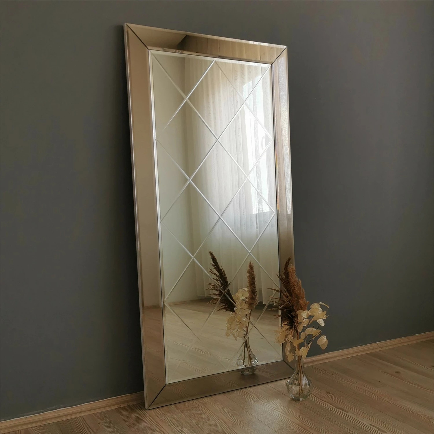 Pasqyrë Hanah Home, bronzie, A330D, 65x130cm