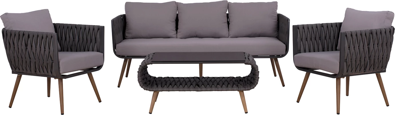 Set ulëse për kopsht FH5282.11, 4 pjesë, hiri