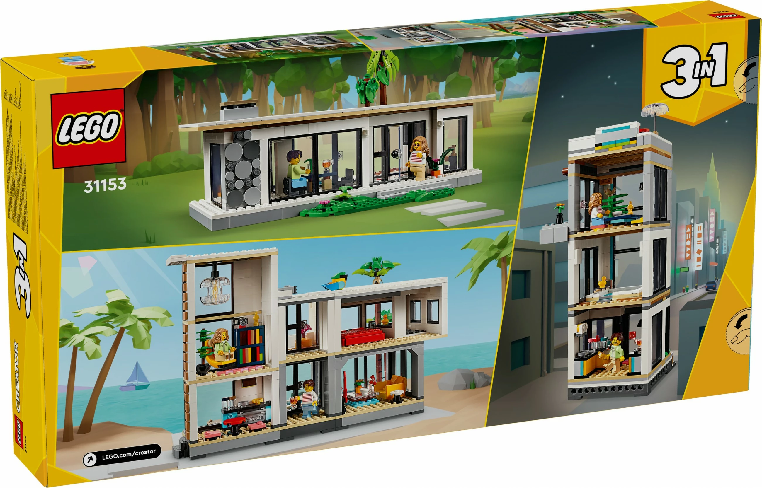Set ndërtimi LEGO Creator 31153, 3-in-1, 939 pjesë, shumëngjyrësh