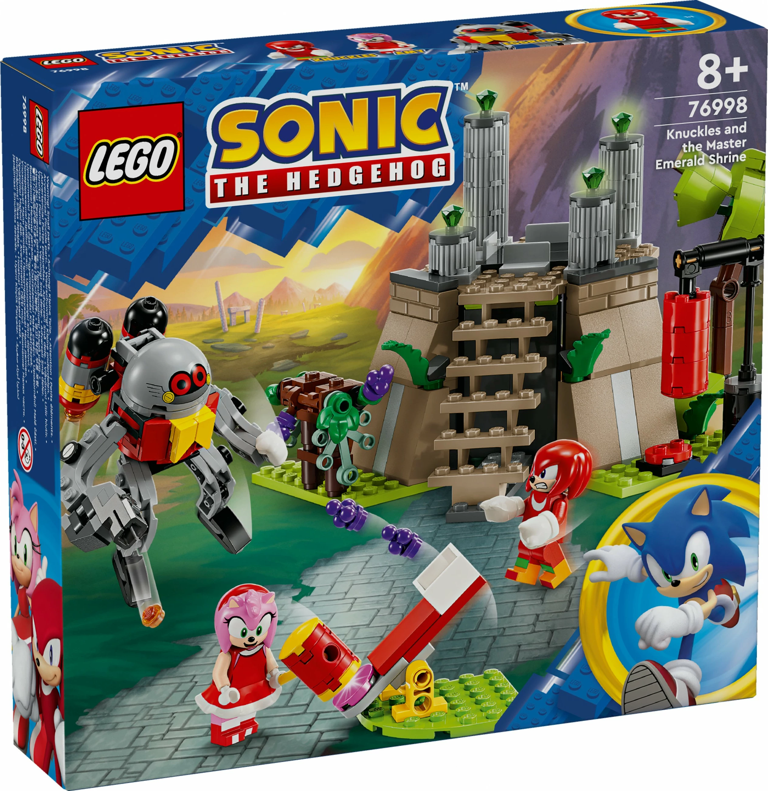 Set ndërtimi LEGO Sonic the Hedgehog 76998 Knuckles dhe Master Emerald, 325 pjesë, multikolor