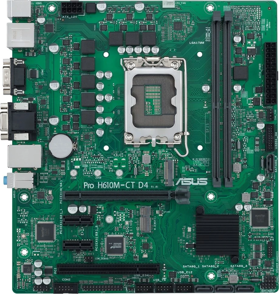 Pllakë amë ASUS PRO H610M-C D4-CSM, Intel H610 LGA 1700, micro ATX