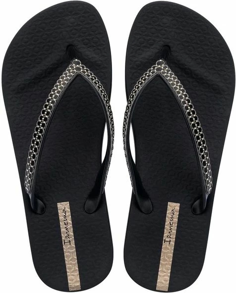 Flip-flopa për femra Ipanema Mesh XI Plat Fem, të zeza