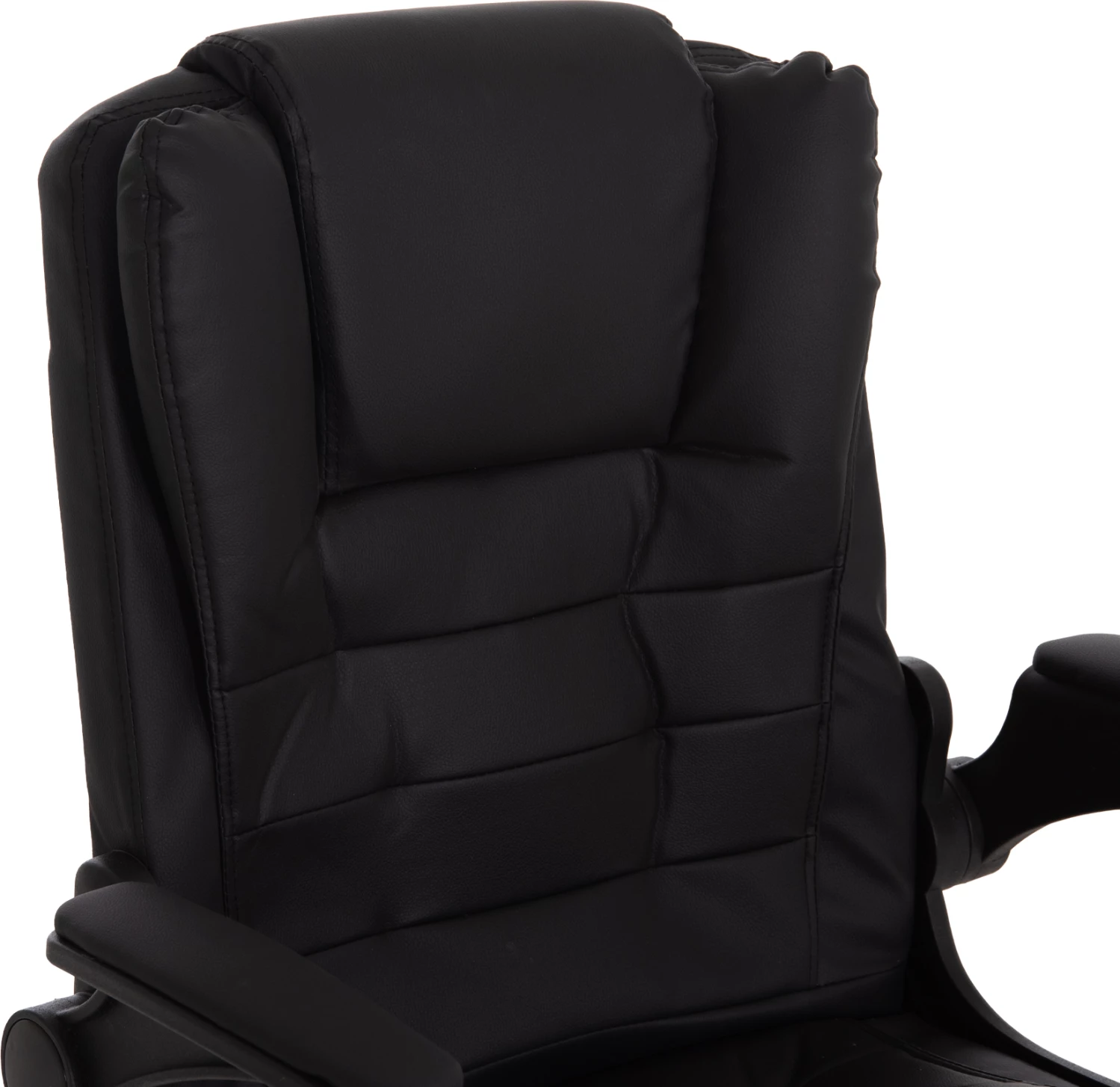 Karrige zyre Canan FH1201.11, PVC e zezë, bazë kromi, 63x62x93-101 cm