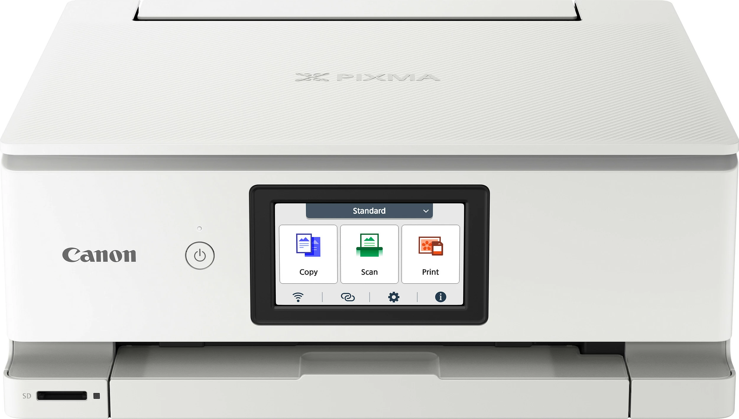Printer multifunksional Canon PIXMA TS8751, inkjet me ngjyra, A4, Wi‑Fi, duplex, i bardhë