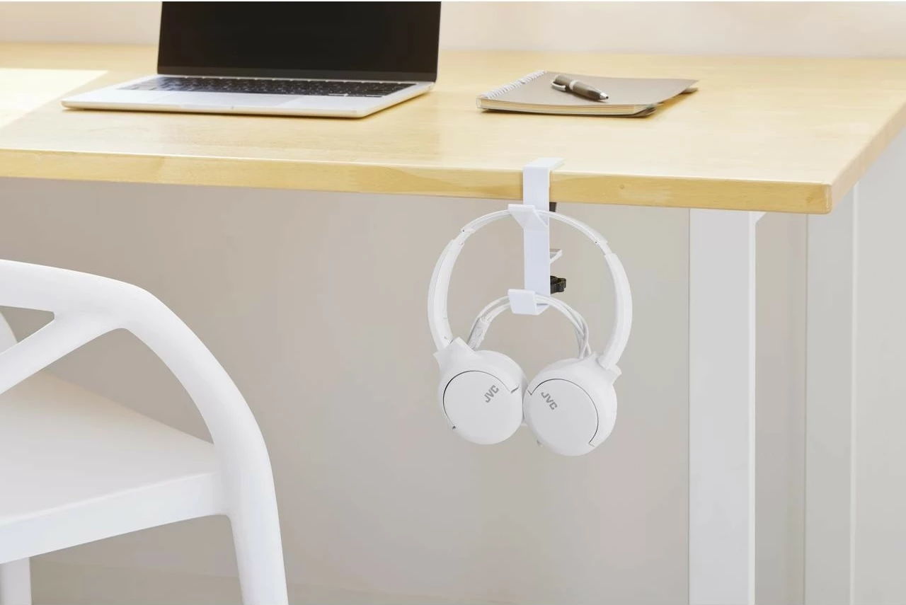 Kufje, JVC, HA-S33UC, USB-C me mikrofon dhe kontroll zëri, kabëll 1.2 m, bardhë