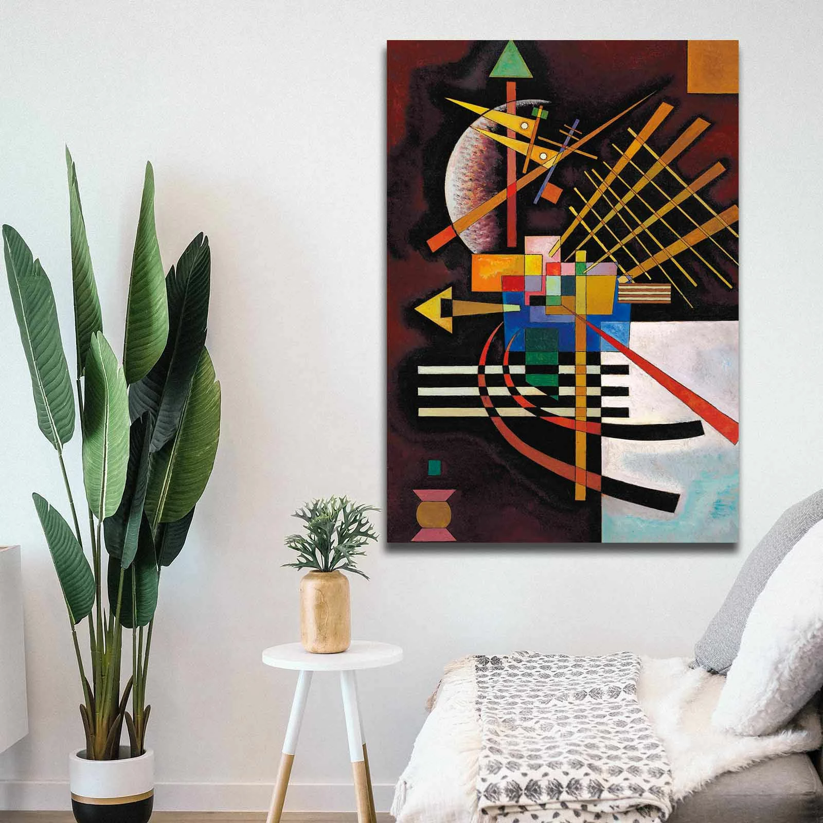 Pikturë dekorative në kanavacë Wallity, shumëngjyrëshe, 70x100cm, Kandinsky
