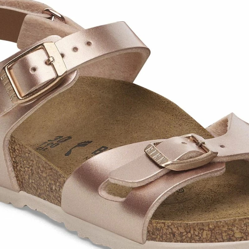 Sandale për fëmijë Birkenstock, të arta dhe rozë
