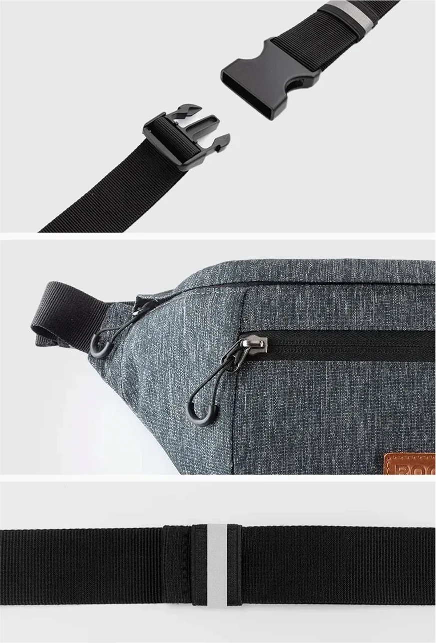 Çantë beli për biçikletë Rockbros H33 1.5L, Gri
