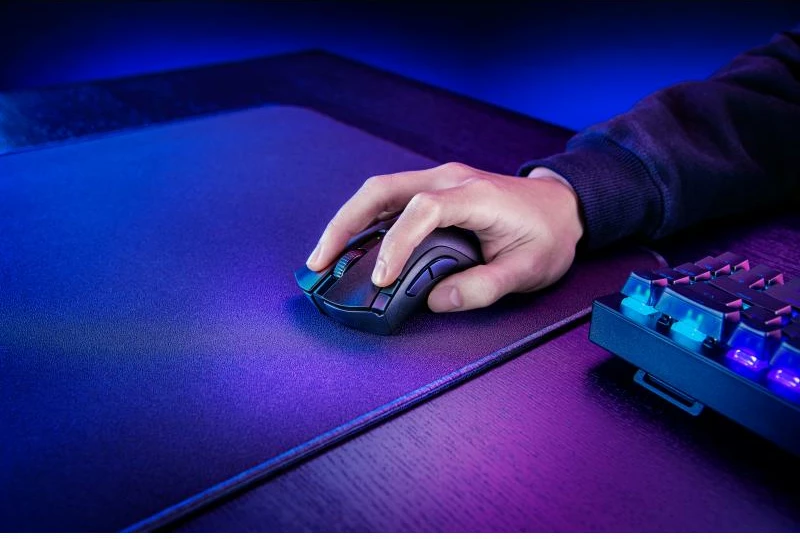 Maus, Razer, DeathAdder V2 X HyperSpeed RZ01-04130100-R3G1, pa kabllo, Bluetooth & 2.4 GHz HyperSpeed, 7 butona të programueshëm, i zi