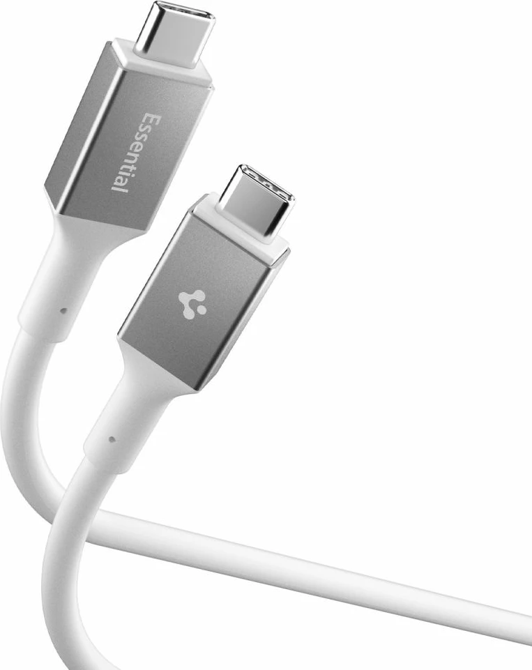 Kabllo USB-C Spigen EB10020CC 100W 200cm USB-C/USB-C 5Gb/s, e bardhë, 1 copë