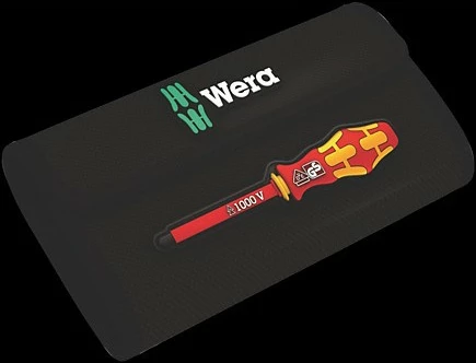 Set kaçavidash Wera 05006607001, 16 copa, me mbështjellës, e zezë