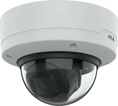 Kamerë sigurie IP Dome Axis P3287-LVE, 5MP, me kabllo, indoor/outdoor, microSD, e bardhë