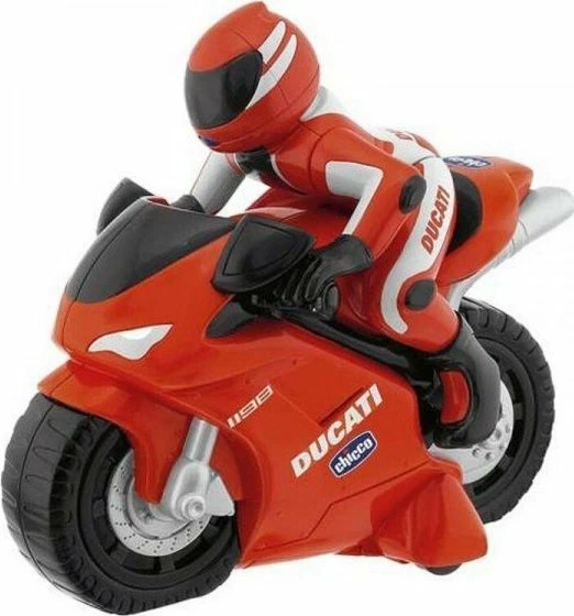 Motoçikletë me telekomandë Chicco Ducati, me tinguj, 8 x 11 x 14 cm, e kuqe