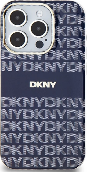 Mbështjellës DKNY IML Mono & Stripe MagSafe për iPhone 15 Pro, Kaltër