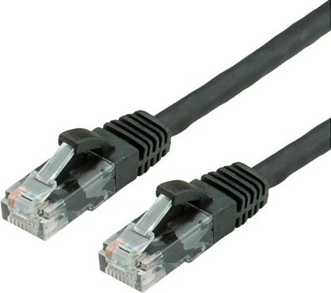 Kablë rrjeti VALUE Cat6 UTP 1m, RJ-45, e zezë