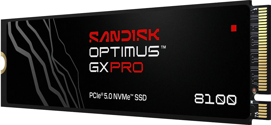 SSD M.2 NVMe Sandisk Optimus GX PRO 8100, 1TB, PCIe 5.0, 14900 MB/s