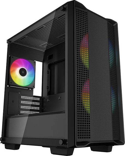 Kasë Deepcool CC360 ARGB, Mini Tower, xham i temperuar, e zezë