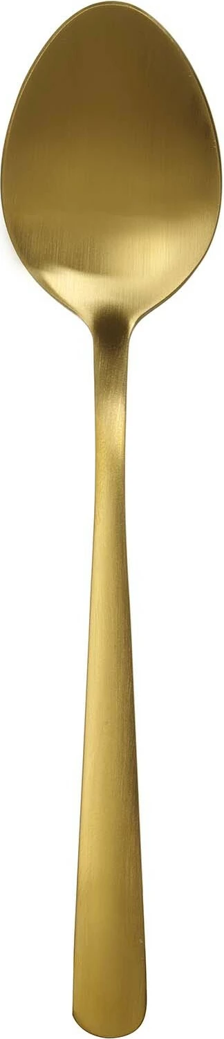 Lugë ëmbëlsire OVE Fjord Gold 184 mm, set 12 copë, ngjyrë e artë