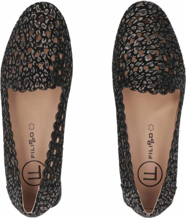 Këpucë të ulëta femra Filippo DP7710, të zeza