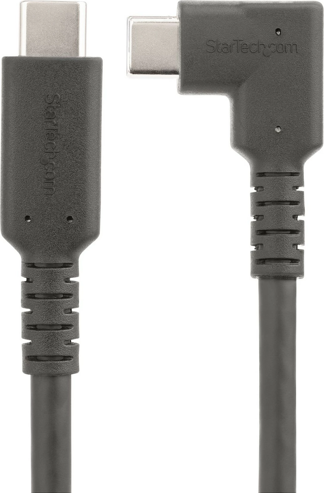 Kabl USB-C StarTech 2m, USB 3.2 Gen1 5Gbps, 100W PD, 4K 60Hz, me lidhës të kënduar, i zi