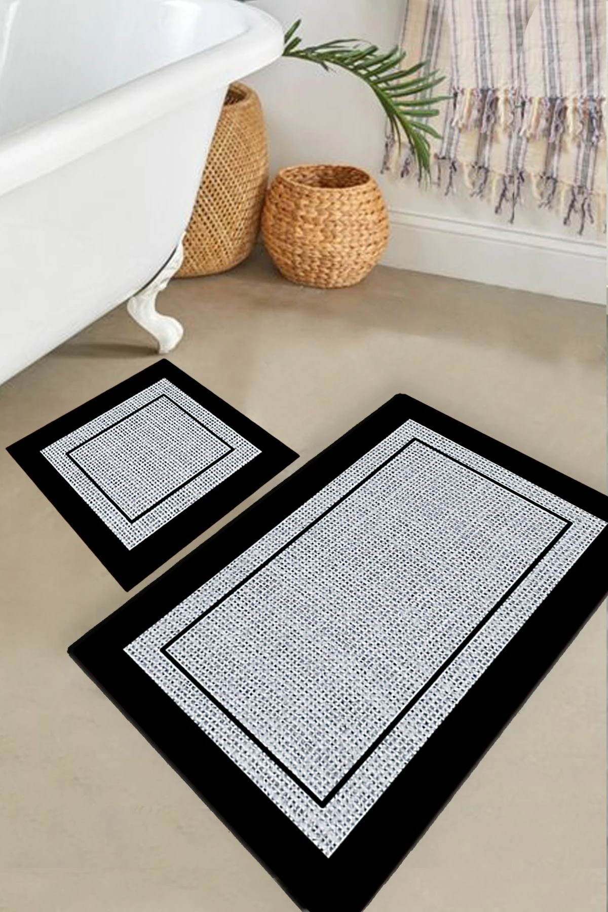 Set tapetash për banjo (2 copë), Mijölnir, Regona, ngjyrë gri