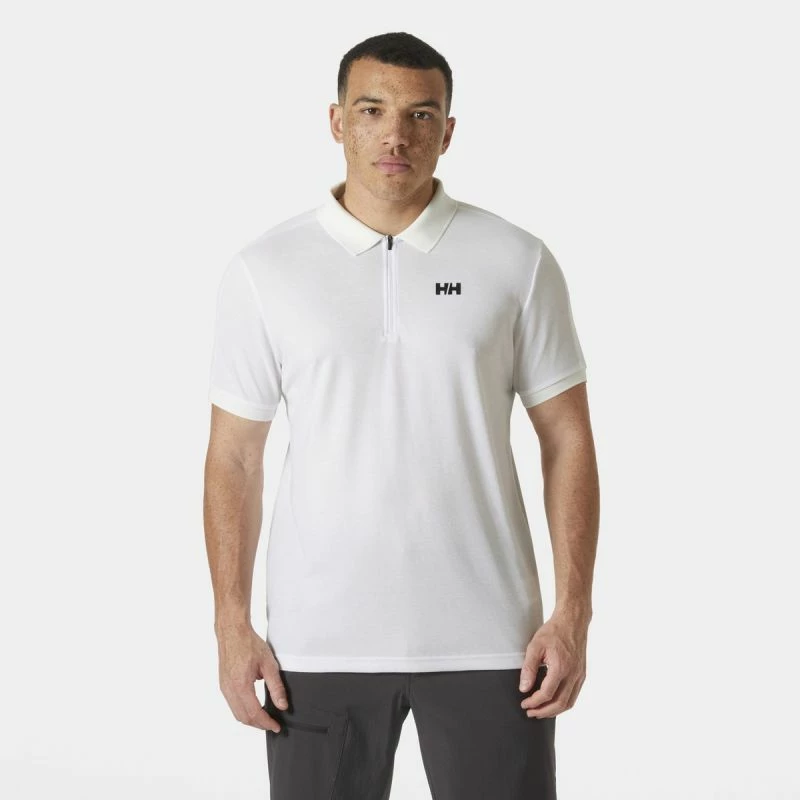 Maicë polo me zip për meshkuj Helly Hansen, e bardhë