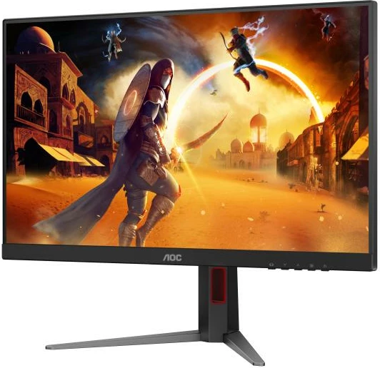 Monitor gaming AOC 27G4HA 27" Full HD 200 Hz Fast IPS 1 ms GtG HDR10 me altoparlantë, zi/kuq