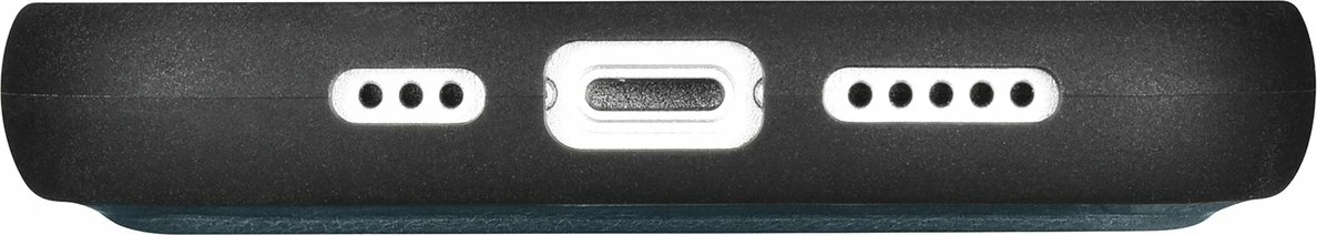 Mbështjellës iCarer Oil Wax Wallet Case 2in1 për iPhone 14, lëkurë natyrale, Anti-RFID, Blu