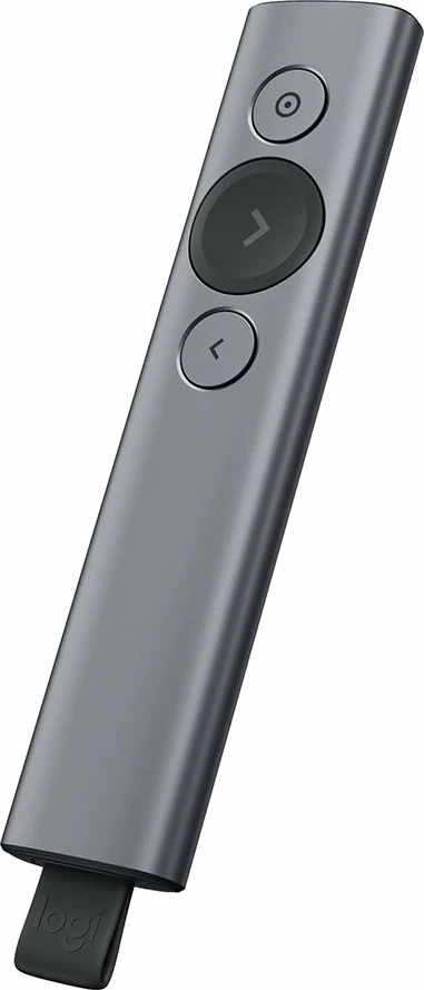 Telekomandë prezantimi Logitech Spotlight Bluetooth, me kabllo karikimi, gri Slate