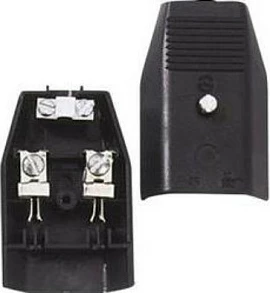 Lidhës Euroflat Bachmann 2.5A 250VAC, montim në kabllo, i zi