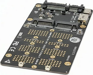 Konverter DeLOCK M.2 Key M NVMe në OCuLink SFF-8612 dhe M.2 Key B SATA në SATA