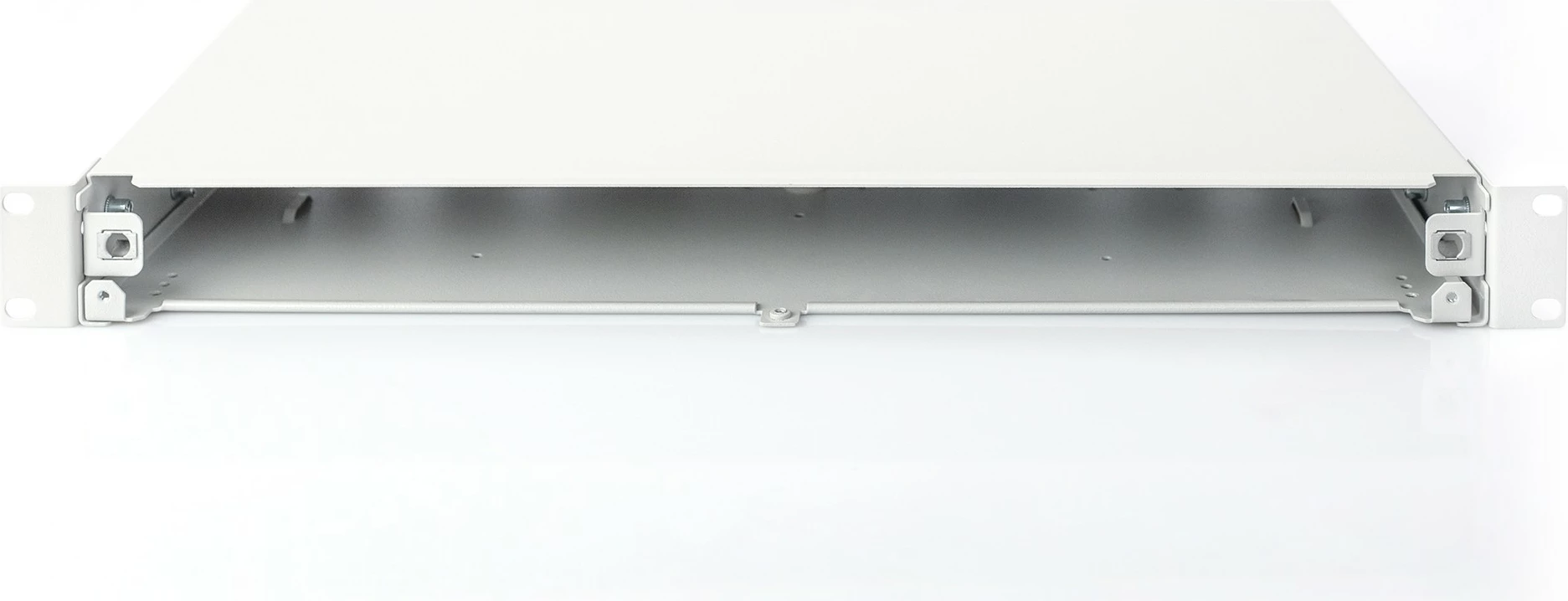 Kutia për fibra optike Digitus, përbrenda, çeliku, 428x240x44mm, quick lock