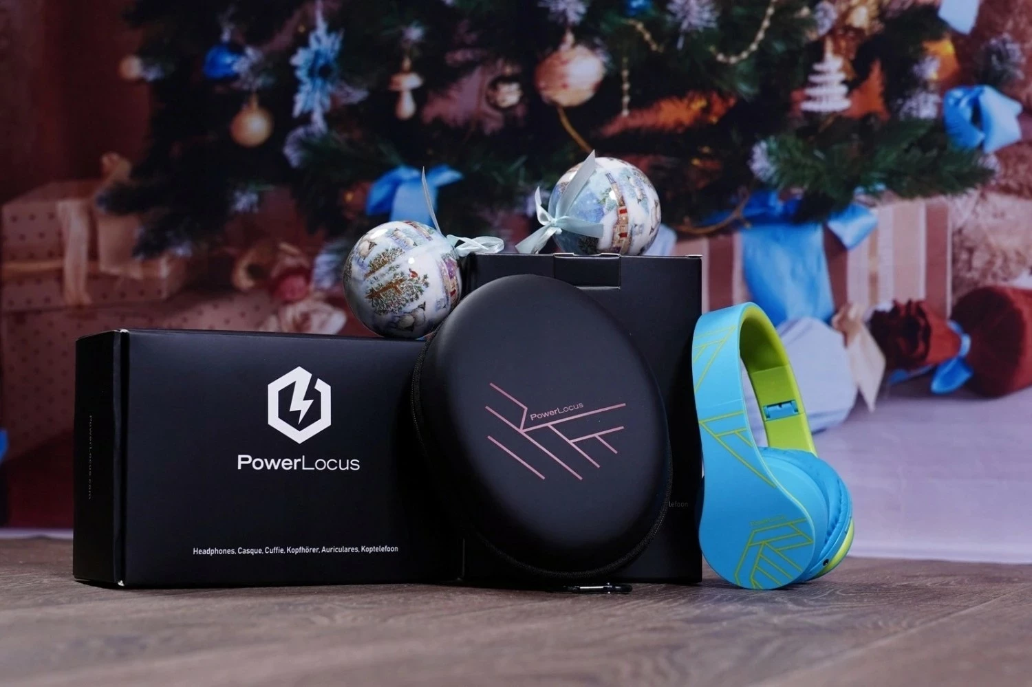 Kufje PowerLocus Kids, Bluetooth 5.0, on-ear, mikrofon, 15 orë, të verdha/blu