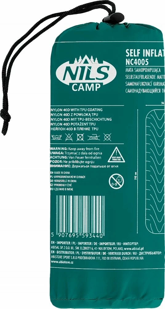 Dyshek kampingu vetë-fryrëse Nils Extreme NC4005 193x56 cm, 600 g, turkuaz