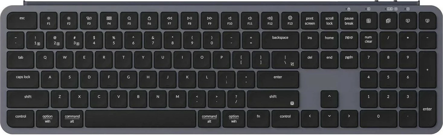 Tastierë Keychron B6 Pro, Membranë, Full Size, Ngjyrë Hapsirë Gri