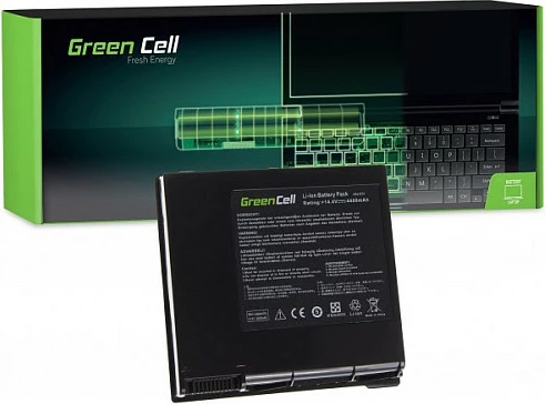 Bateri laptopi Green Cell për Asus G74/G74S/G74J, 14.4V 4400mAh, e zezë