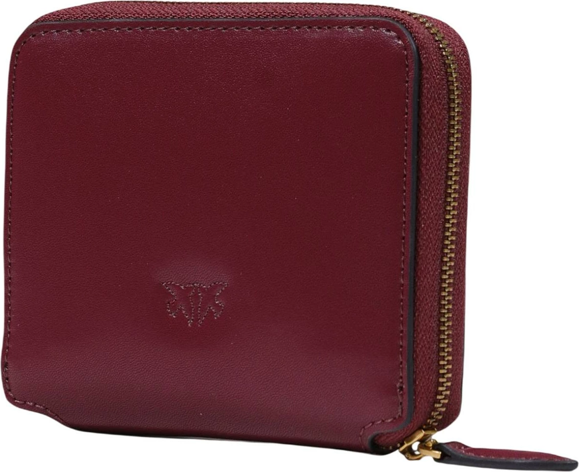 Portofol për femra Pinko Taylor Zip Around Vitello Seta 100249 A0F1, bordo