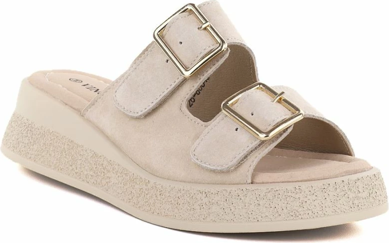 Sandale me platformë Vinceza 88045, bezhë