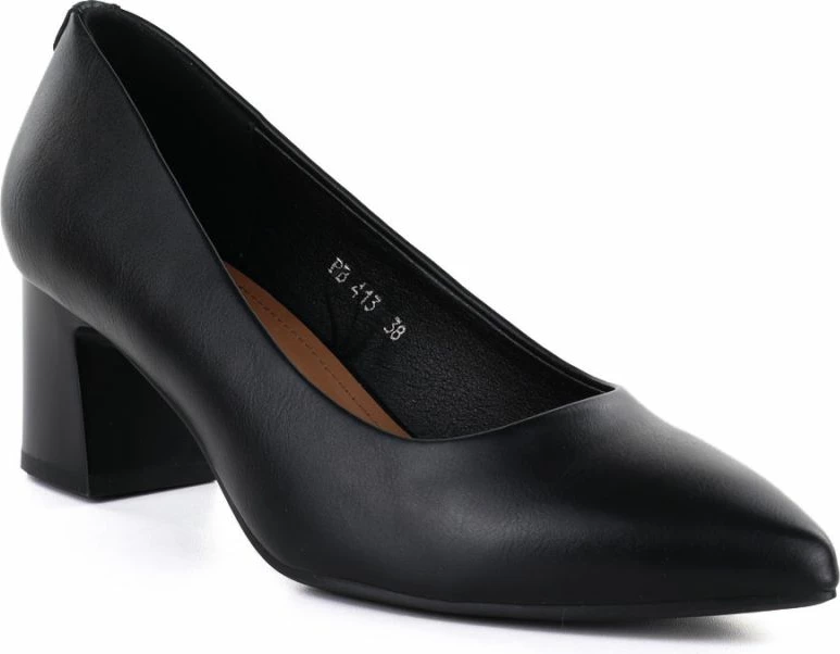 Këpucë me take për femra Sergio Leone PB413, të zeza