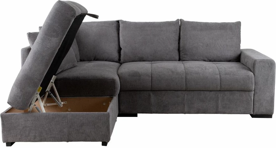 Kënd divan Bill, shtrihës, kënd i majtë, ngjyrë gur, 241x173x94