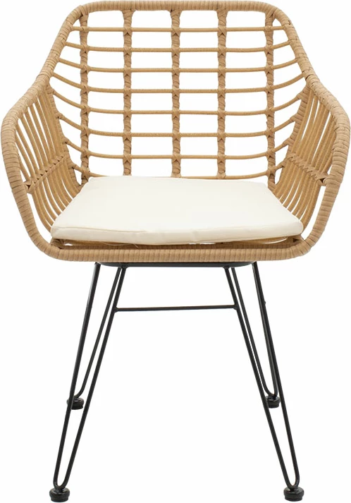 Karrige metalike Naoki, ngjyrë e zezë-pe natyrale