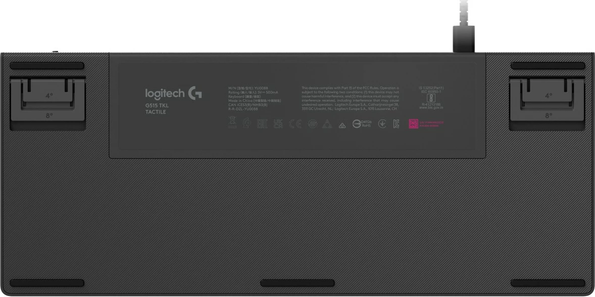 Tastierë gaming Logitech G515 TKL, mekanike, RGB, QWERTZ, e zezë