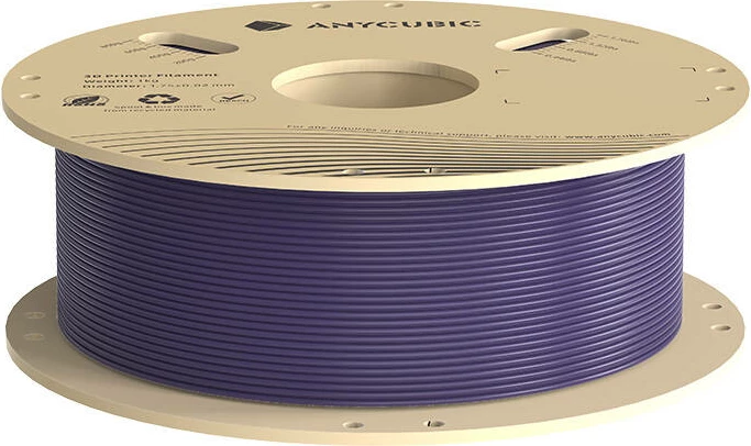 Set filamentesh PLA AnyCubic HPL20-101-4, 1.75 mm, 4 copë, Pantone, Jeshile/Portokalli/Kaltër/Vjollcë