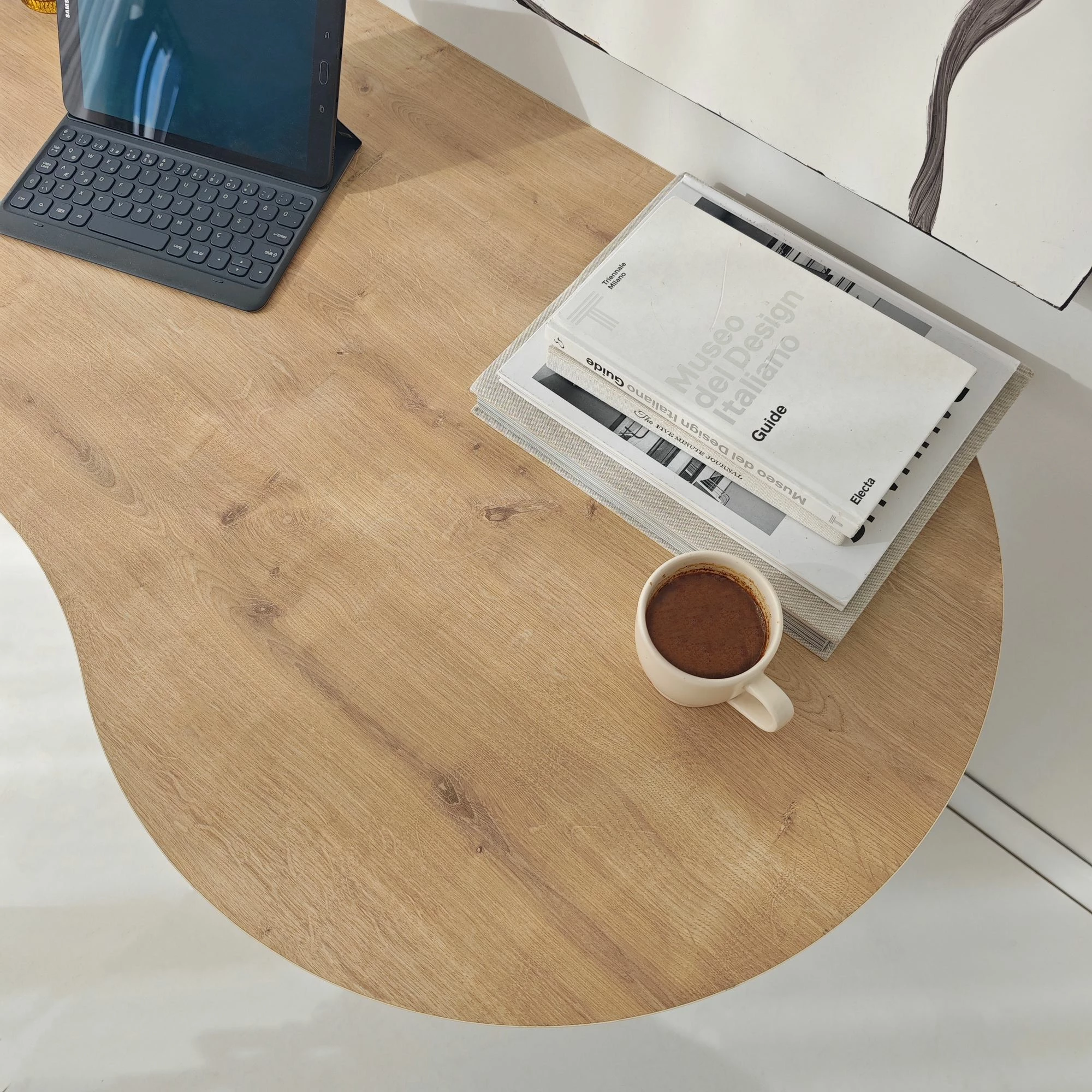 Tavolinë pune, ngjyrë Sapphire Oak, Skye Decor, Infini