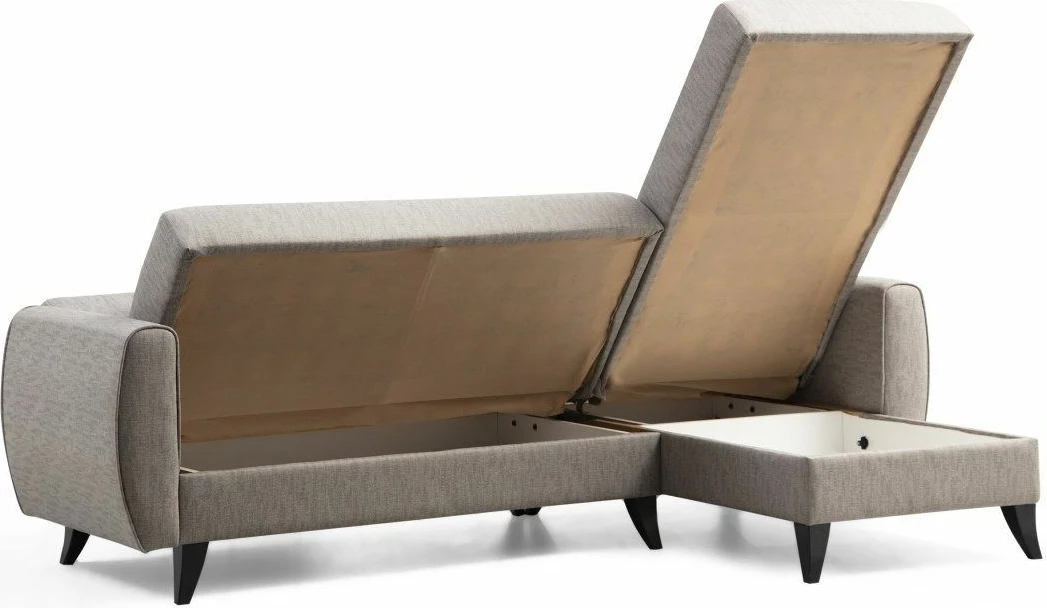 Kënd-sofë krevati Atelier del Sofa, Alkon, ngjyrë gri e çelët