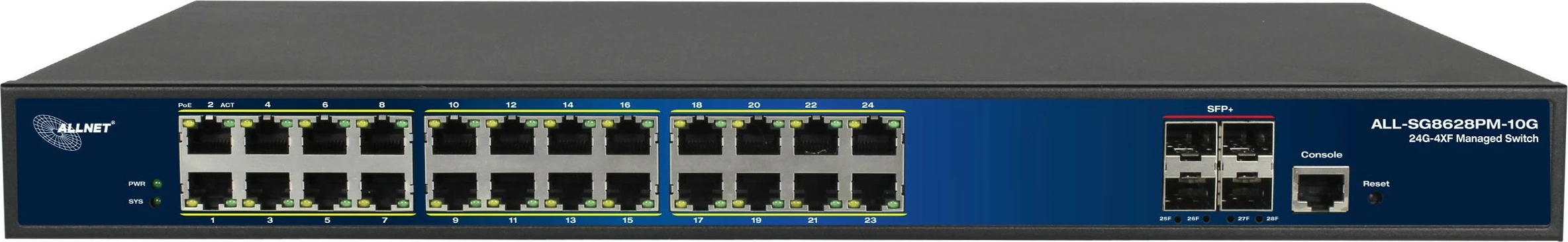 Switch ALLNET ALL-SG8628PM-10G M POE+