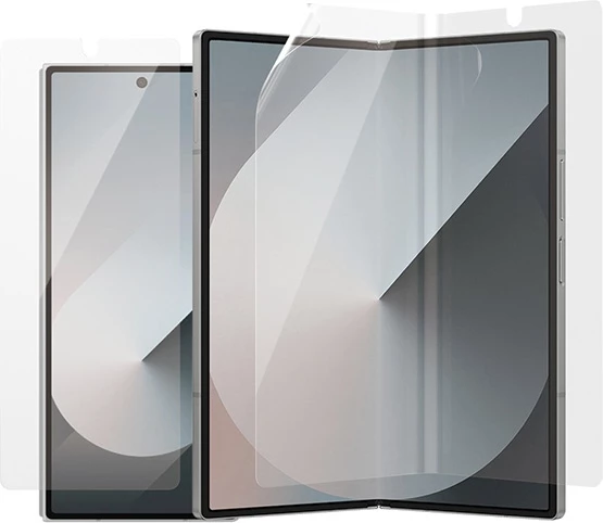 Mbrojtës ekrani 2‑në‑1, PanzerGlass, Samsung Galaxy Z Fold6 F956, xham Classic Fit për ekranin e jashtëm + film TPU Ultra‑Wide Fit për ekranin kryesor, set